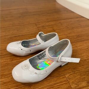 White Kids Mary Jane Shoes